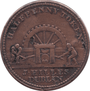 1813 DUBLIN HALFPENNY TOKEN REF 396 - HALFPENNY TOKEN - Cambridgeshire Coins