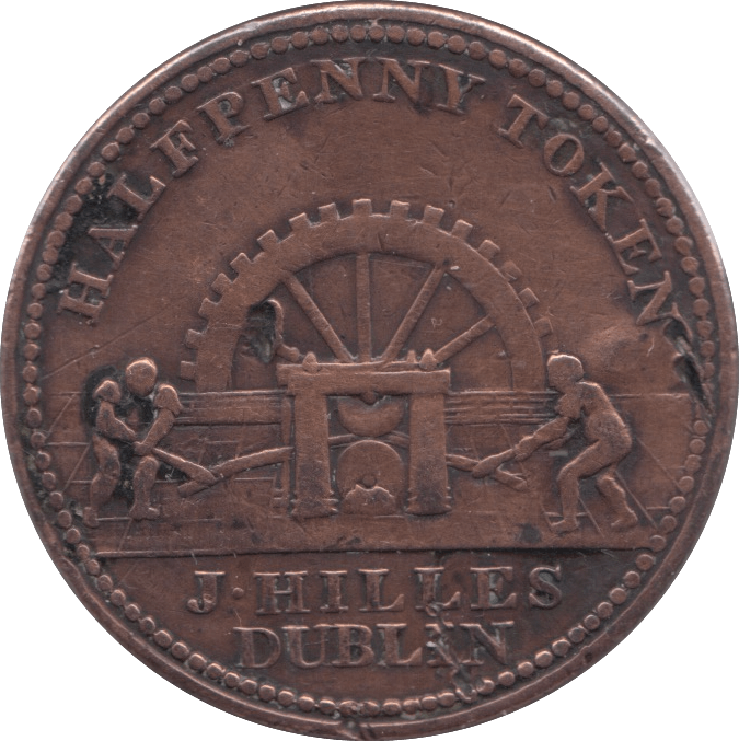 1813 DUBLIN HALFPENNY TOKEN REF 396 - HALFPENNY TOKEN - Cambridgeshire Coins