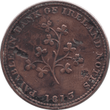 1813 DUBLIN HALFPENNY TOKEN REF 396 - HALFPENNY TOKEN - Cambridgeshire Coins