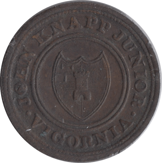 1813 HALF PENNY TOKEN JOHN KNAPP JUNIOR WORCESTER - HALFPENNY TOKEN - Cambridgeshire Coins