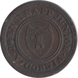 1813 HALF PENNY TOKEN JOHN KNAPP JUNIOR WORCESTER - HALFPENNY TOKEN - Cambridgeshire Coins