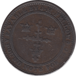 1813 NOTTINGHAM PENNY TOKEN - Token - Cambridgeshire Coins