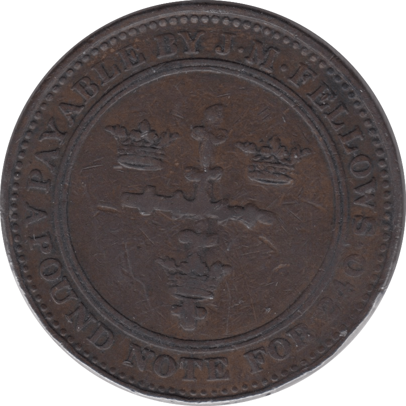 1813 NOTTINGHAM PENNY TOKEN - Token - Cambridgeshire Coins