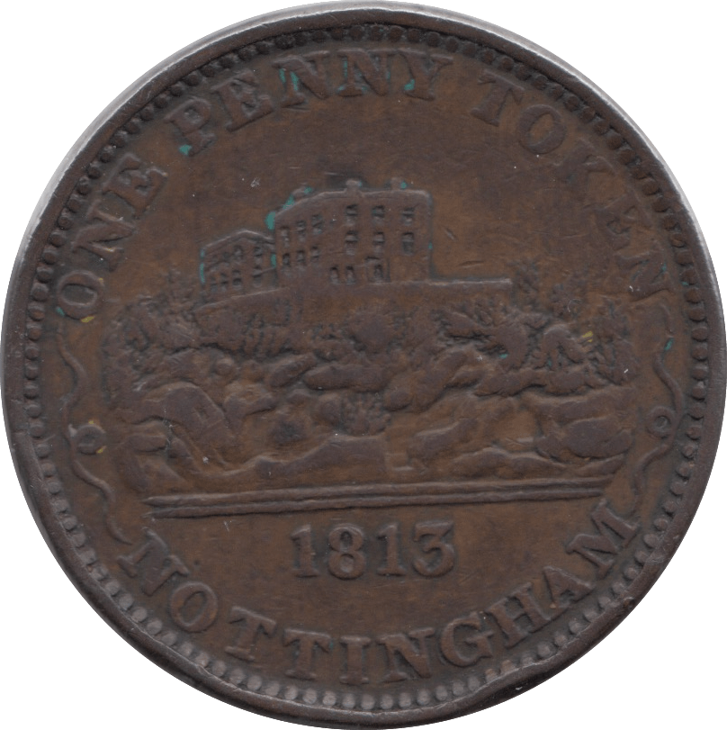 1813 NOTTINGHAM PENNY TOKEN - Token - Cambridgeshire Coins