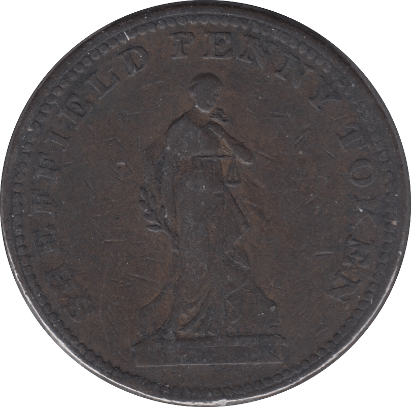 1813 PENNY TOKEN SHEFFIELD - Token - Cambridgeshire Coins