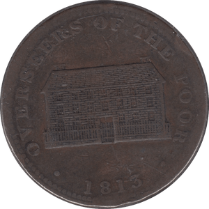 1813 PENNY TOKEN WORKHOUSE FOR POOR SHEFFIELD - Token - Cambridgeshire Coins