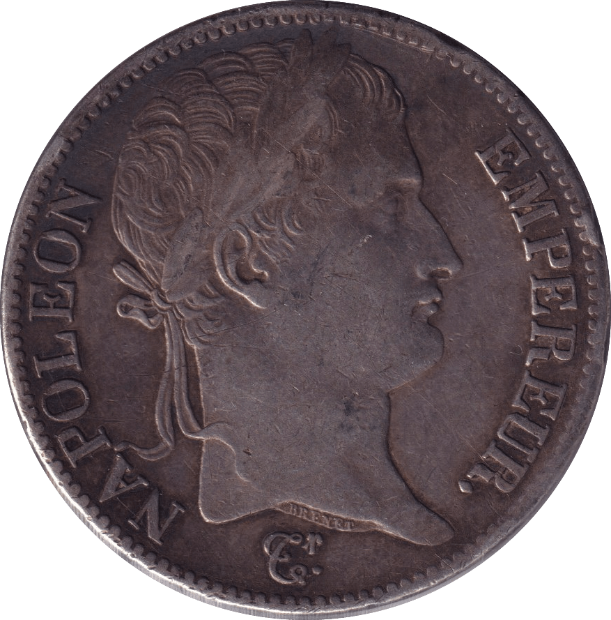 1813 SILVER 5 FRANCS NAPOLEON FRANCE SCARCE - WORLD SILVER COINS - Cambridgeshire Coins