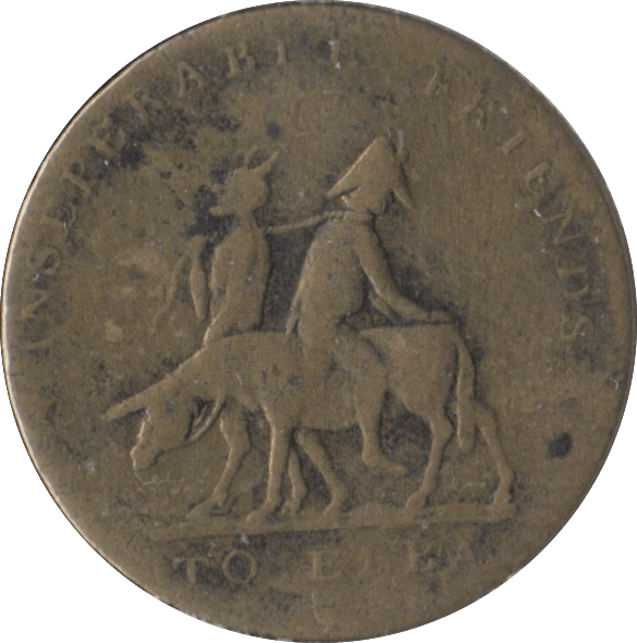 1814 PRINCE SWARTZENBERG DEVIL ASS EMP OF RUSSIA BRASS TOKEN - OTHER TOKENS - Cambridgeshire Coins