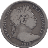 1816 HALFCROWN ( FINE ) - Halfcrown - Cambridgeshire Coins