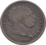 1816 SHILLING ( FINE ) 3 - Shilling - Cambridgeshire Coins