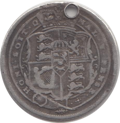 1816 SIXPENCE ( FINE ) HOLED - Sixpence - Cambridgeshire Coins