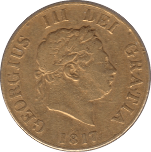 1817 GOLD HALF SOVEREIGN ( GF ) - Half Sovereign - Cambridgeshire Coins