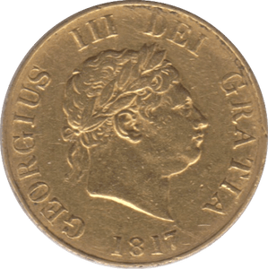 1817 GOLD HALF SOVEREIGN ( GVF ) - Half Sovereign - Cambridgeshire Coins