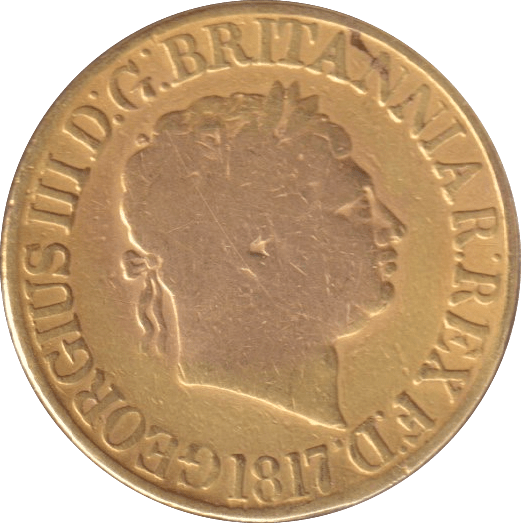 1817 GOLD SOVEREIGN ( NF ) - Sovereign - Cambridgeshire Coins