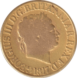 1817 GOLD SOVEREIGN ( NF ) - Sovereign - Cambridgeshire Coins