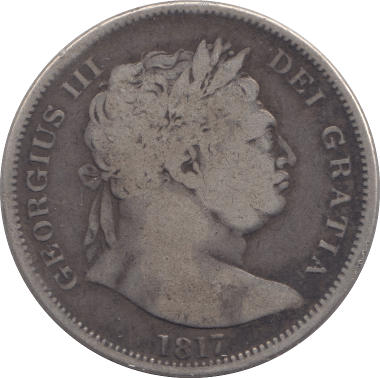 1817 HALFCROWN ( FINE ) 3 - Halfcrown - Cambridgeshire Coins