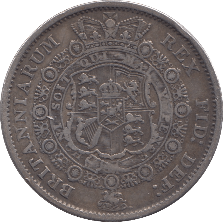1817 HALFCROWN ( FINE ) 4 - Halfcrown - Cambridgeshire Coins
