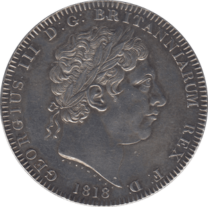 1818 CROWN ( AUNC ) LVIII - Crown - Cambridgeshire Coins