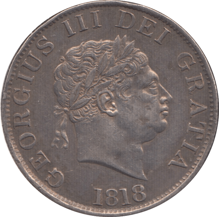 1818 HALFCROWN (GF) - Halfcrown - Cambridgeshire Coins