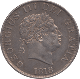 1818 HALFCROWN (GF) - Halfcrown - Cambridgeshire Coins