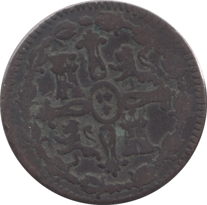 1818 SPAIN 8 MARAVEDIS - WORLD COINS - Cambridgeshire Coins