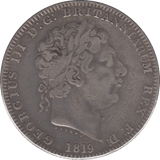 1819 CROWN ( GF ) LX 6 SCRATCH - Crown - Cambridgeshire Coins