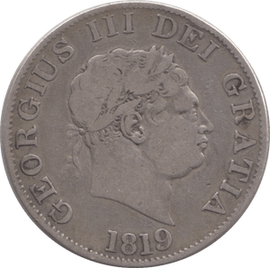 1819 HALFCROWN ( FINE ) 7 - Halfcrown - Cambridgeshire Coins