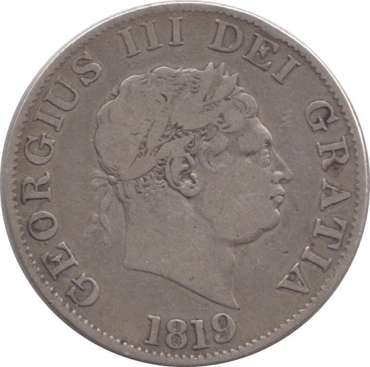 1819 HALFCROWN ( FINE ) 7 - Halfcrown - Cambridgeshire Coins