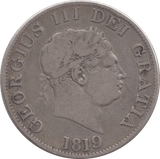 1819 HALFCROWN ( FINE ) 7 - Halfcrown - Cambridgeshire Coins