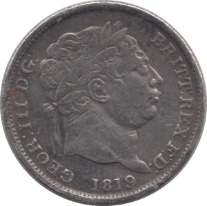 1819 SHILLING ( GF ) - ONE SHILLING - Cambridgeshire Coins