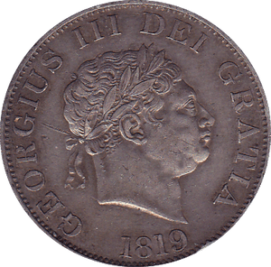 1819 HALFCROWN ( VF )