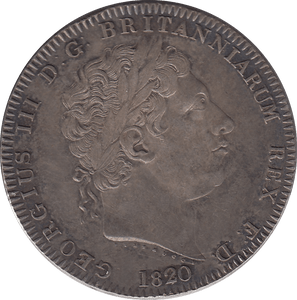 1820 CROWN LX ( AUNC ) SCARCE - Crown - Cambridgeshire Coins