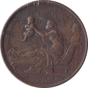 1820 FRANCE BIRTH OF HENRY V COMMEMORATIVE MEDAL - MEDALS & MEDALLIONS - Cambridgeshire Coins