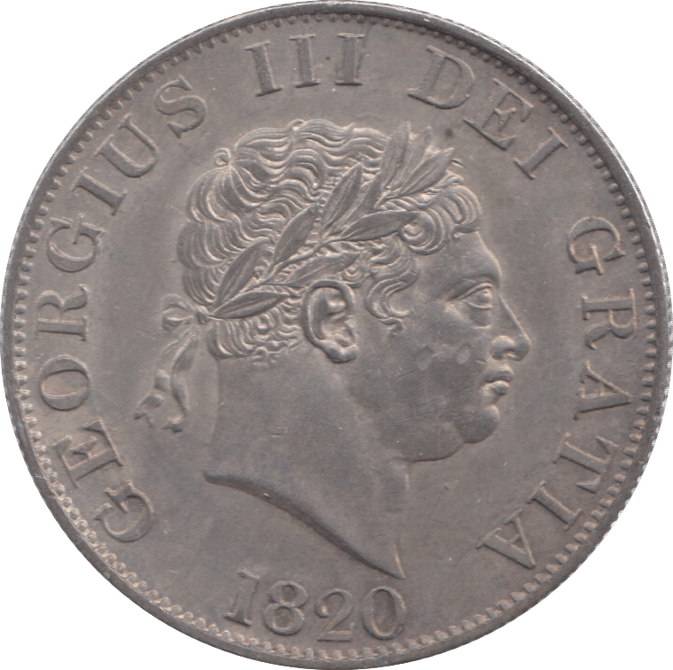 1820 HALFCROWN ( EF ) 20 - Halfcrown - Cambridgeshire Coins
