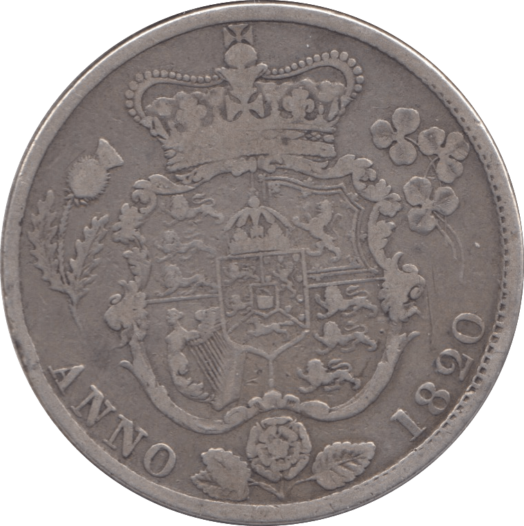 1820 HALFCROWN ( FINE ) - Halfcrown - Cambridgeshire Coins