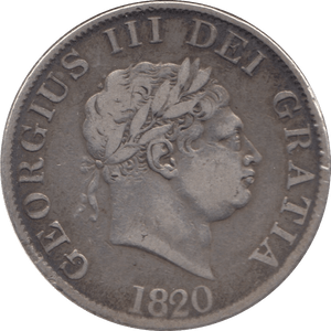 1820 HALFCROWN ( FINE ) - HALFCROWN - Cambridgeshire Coins