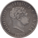 1820 HALFCROWN ( FINE ) - HALFCROWN - Cambridgeshire Coins