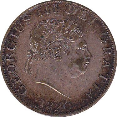 1820 HALFCROWN ( GVF ) - HALFCROWN - Cambridgeshire Coins