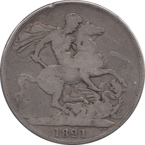 1821 CROWN ( FAIR ) SECUNDO - Crown - Cambridgeshire Coins