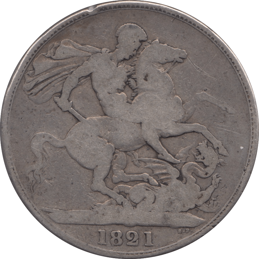 1821 CROWN ( FAIR ) SECUNDO - Crown - Cambridgeshire Coins