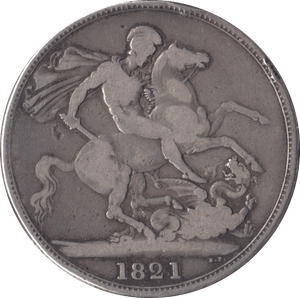 1821 CROWN ( FAIR ) SECUNDO - Crown - Cambridgeshire Coins