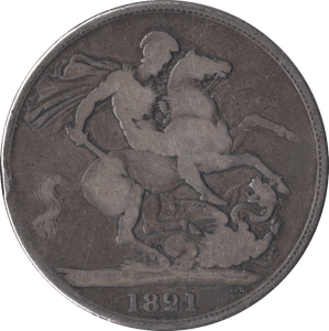 1821 CROWN ( FAIR ) SECUNDO - Crown - Cambridgeshire Coins