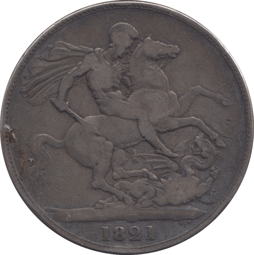 1821 CROWN ( FINE ) 2 SECUNDO - Crown - Cambridgeshire Coins