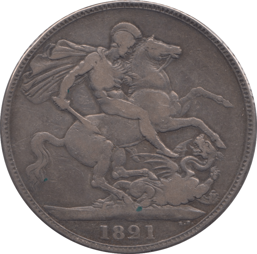 1821 CROWN ( FINE ) 6 - Crown - Cambridgeshire Coins