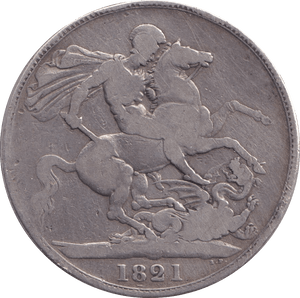 1821 CROWN ( FINE ) - Crown - Cambridgeshire Coins