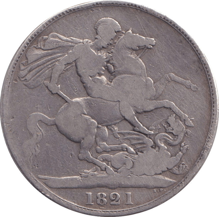 1821 CROWN ( FINE ) - Crown - Cambridgeshire Coins