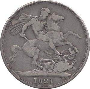 1821 CROWN ( FINE ) - Crown - Cambridgeshire Coins