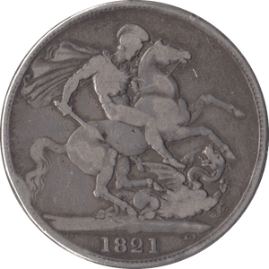 1821 CROWN ( FINE ) SECUNDO - Crown - Cambridgeshire Coins