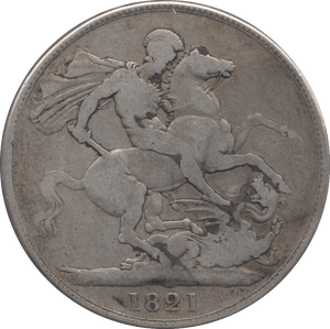 1821 CROWN ( FINE ) SECUNDO - Crown - Cambridgeshire Coins