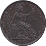 1821 FARTHING ( AUNC ) 2 - Cambridgeshire Coins